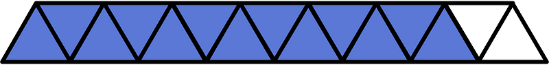 Ultramarine Triangles Fraction 13:15