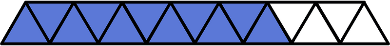 Ultramarine Triangles Fraction 11:15
