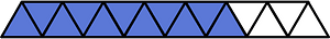 Ultramarine Triangles Fraction 11:15