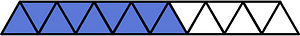 Ultramarine Triangles Fraction 9:15