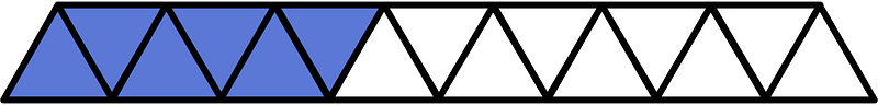Ultramarine Triangles Fraction 6:15