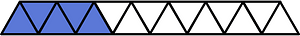 Ultramarine Triangles Fraction 5:15