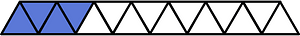 Ultramarine Triangles Fraction 4:15