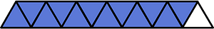 Ultramarine Triangles Fraction 12:13