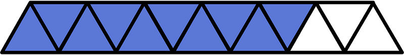 Ultramarine Triangles Fraction 10:13