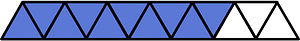 Ultramarine Triangles Fraction 10:13