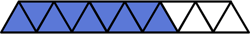 Ultramarine Triangles Fraction 9:13