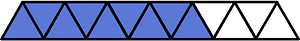 Ultramarine Triangles Fraction 9:13