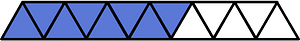 Ultramarine Triangles Fraction 8:13