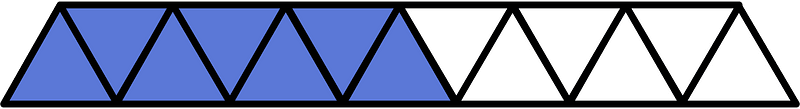 Ultramarine Triangles Fraction 7:13