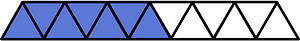 Ultramarine Triangles Fraction 7:13