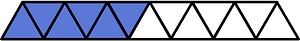Ultramarine Triangles Fraction 6:13