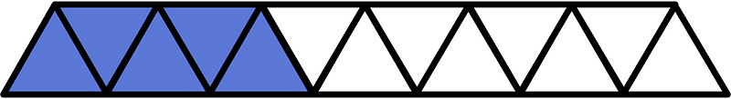 Ultramarine Triangles Fraction 5:13
