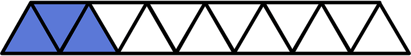 Ultramarine Triangles Fraction 3:13