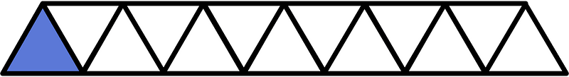 Ultramarine Triangles Fraction 1:13