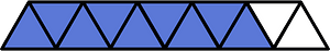 Ultramarine Triangles Fraction 9:11