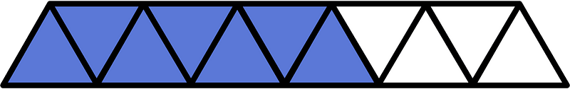 Ultramarine Triangles Fraction 7:11