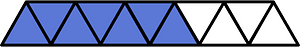 Ultramarine Triangles Fraction 7:11