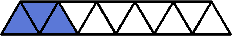 Ultramarine Triangles Fraction 3:11