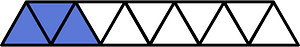Ultramarine Triangles Fraction 3:11