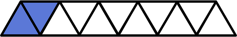 Ultramarine Triangles Fraction 2:11