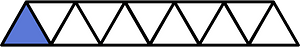 Ultramarine Triangles Fraction 1:11