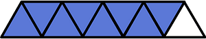 Ultramarine Triangles Fraction 8:9