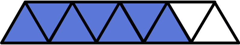 Ultramarine Triangles Fraction 7:9