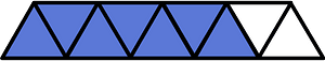 Ultramarine Triangles Fraction 7:9