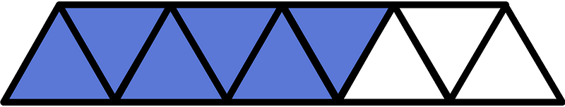 Ultramarine Triangles Fraction 6:9