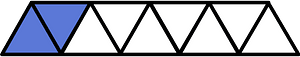 Ultramarine Triangles Fraction 2:9