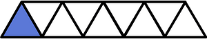 Ultramarine Triangles Fraction 1:9