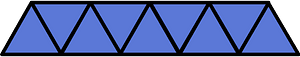 Ultramarine Triangles Fraction 9:9