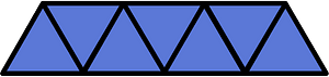 Ultramarine Triangles Fraction 7:7