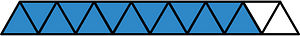 Blue Triangles Fraction 13:15
