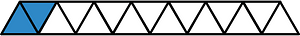 Blue Triangles Fraction 2:15