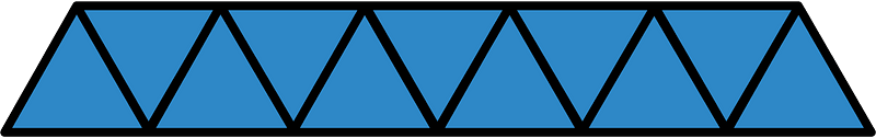 Blue Triangles Fraction 11:11