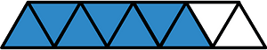 Blue Triangles Fraction 7:9