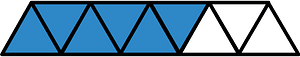 Blue Triangles Fraction 6:9
