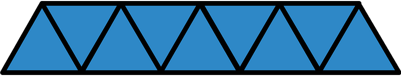 Blue Triangles Fraction 9:9