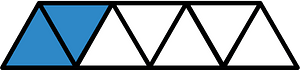 Blue Triangles Fraction 2:7