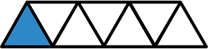 Blue Triangles Fraction 1:7
