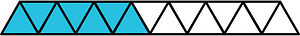 Cerulean-Blue Triangles Fraction 7:15