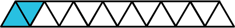 Cerulean-Blue Triangles Fraction 2:15