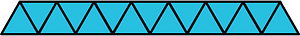 Cerulean-Blue Triangles Fraction 15:15