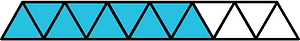 Cerulean-Blue Triangles Fraction 9:13