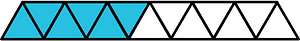 Cerulean-Blue Triangles Fraction 6:13