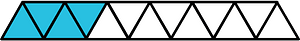 Cerulean-Blue Triangles Fraction 4:13
