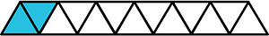 Cerulean-Blue Triangles Fraction 2:13