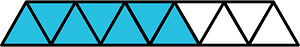 Cerulean-Blue Triangles Fraction 7:11